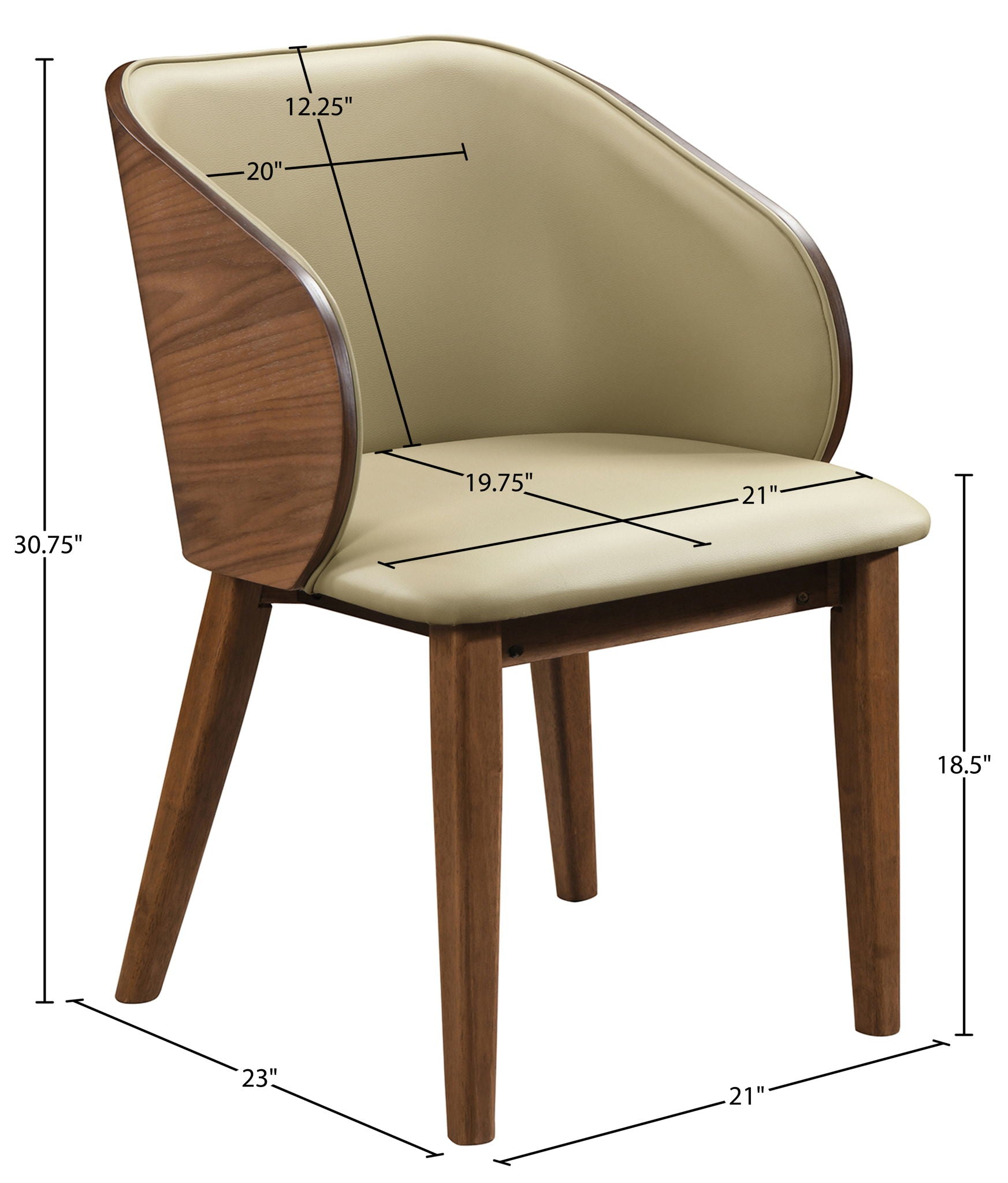 Glenwood - Vegan Leather Upholstered Dining Chair (Set of 2)