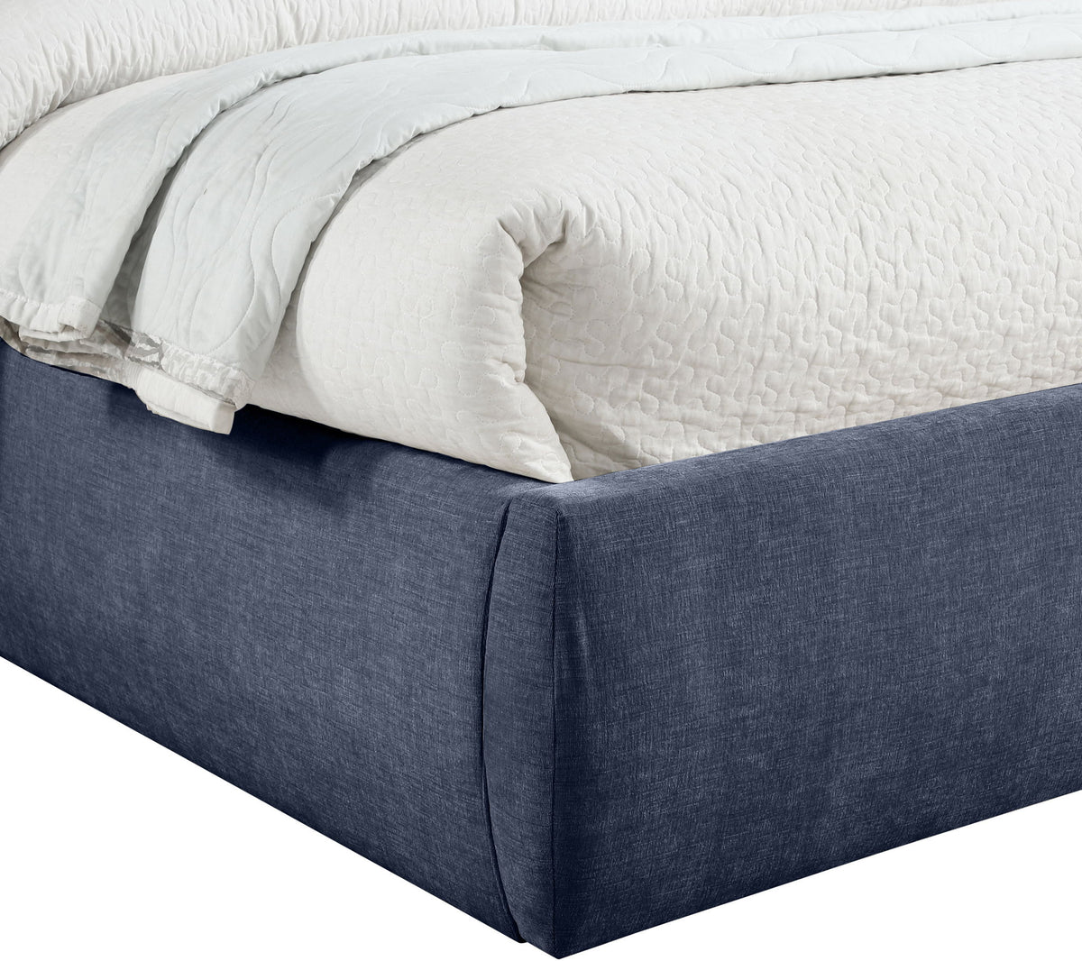 Adam - Chenille Fabric Bed With 52" Headboard