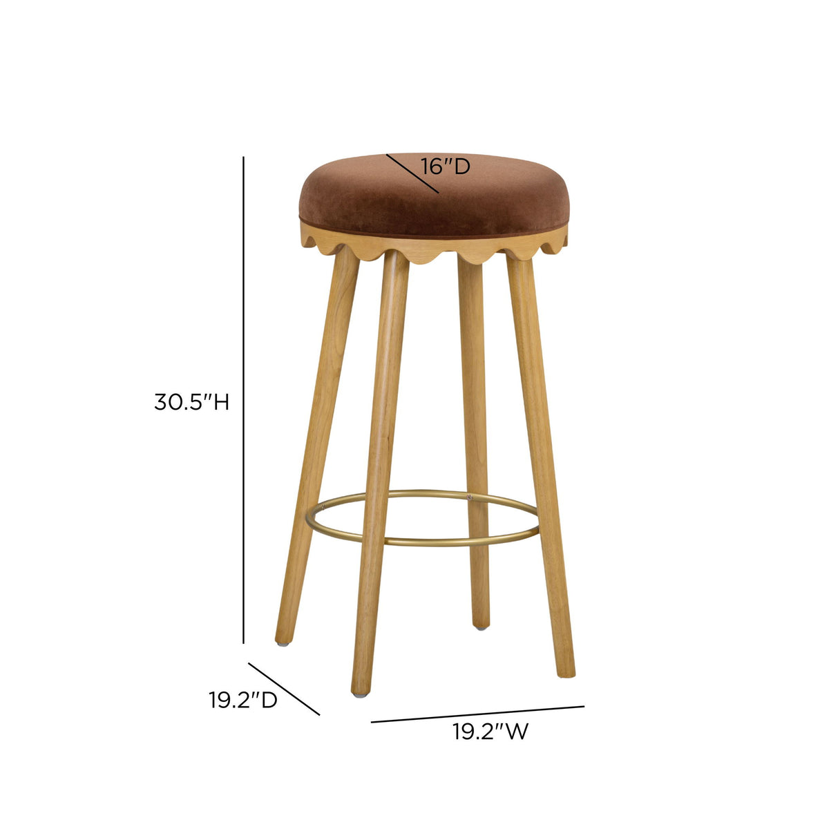 Oodle - Performance Vegan Mohair Stool