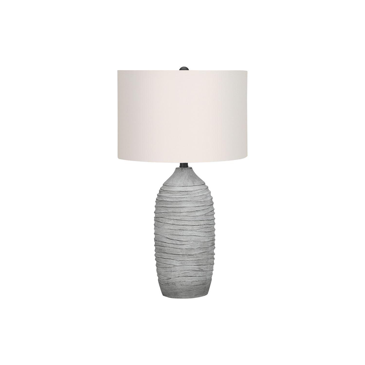 Lighting, Table Lamp, Resin, Modern - Gray / Cream