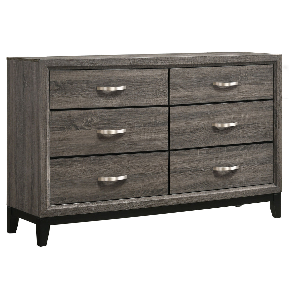 Watson Five-piece Bedroom Set Grey Oak
