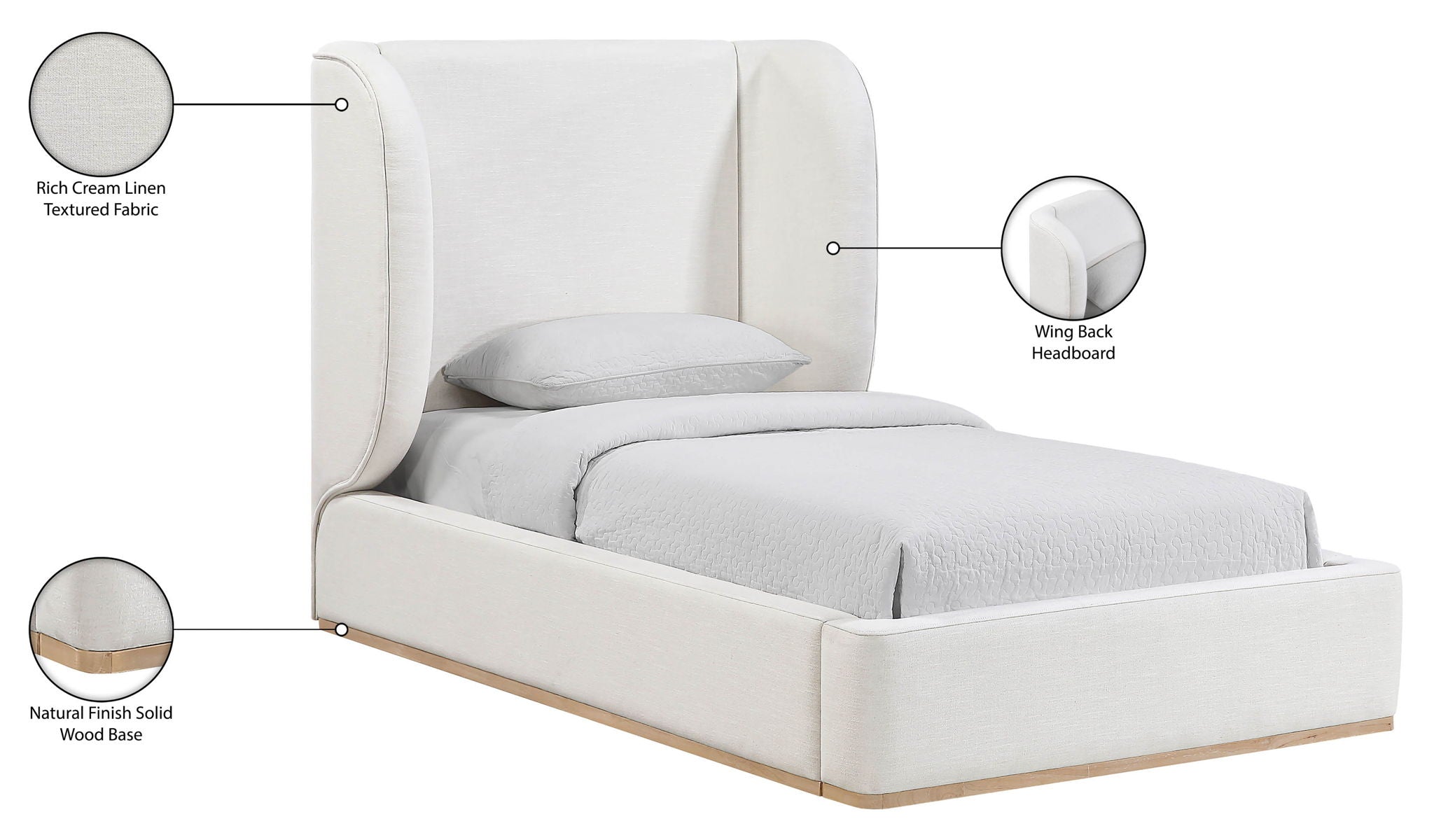 Aurin - Upholstered Bed
