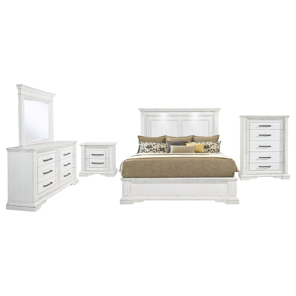 McKinney 5-piece Bedroom Set Vintage White