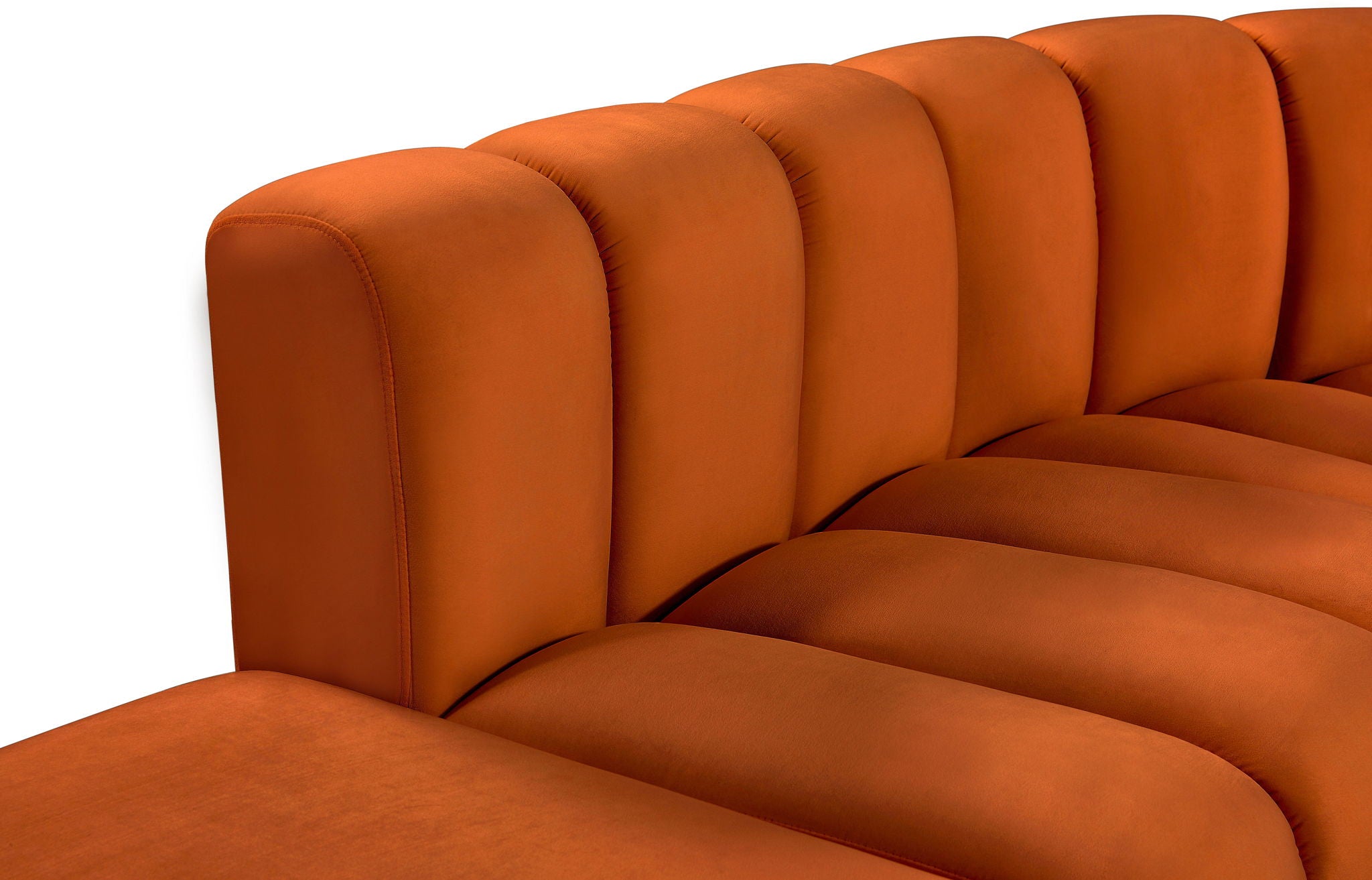 Arc - Velvet 5 Piece Corner Modular Sofa