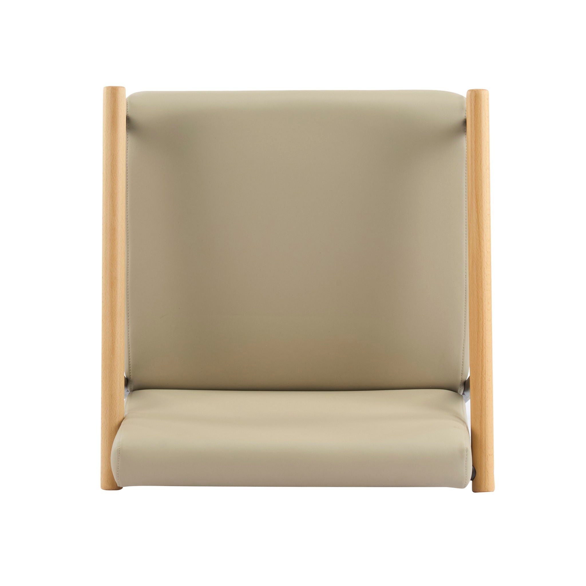 Counter Stool Set With Espresso Metal Frame - Khaki