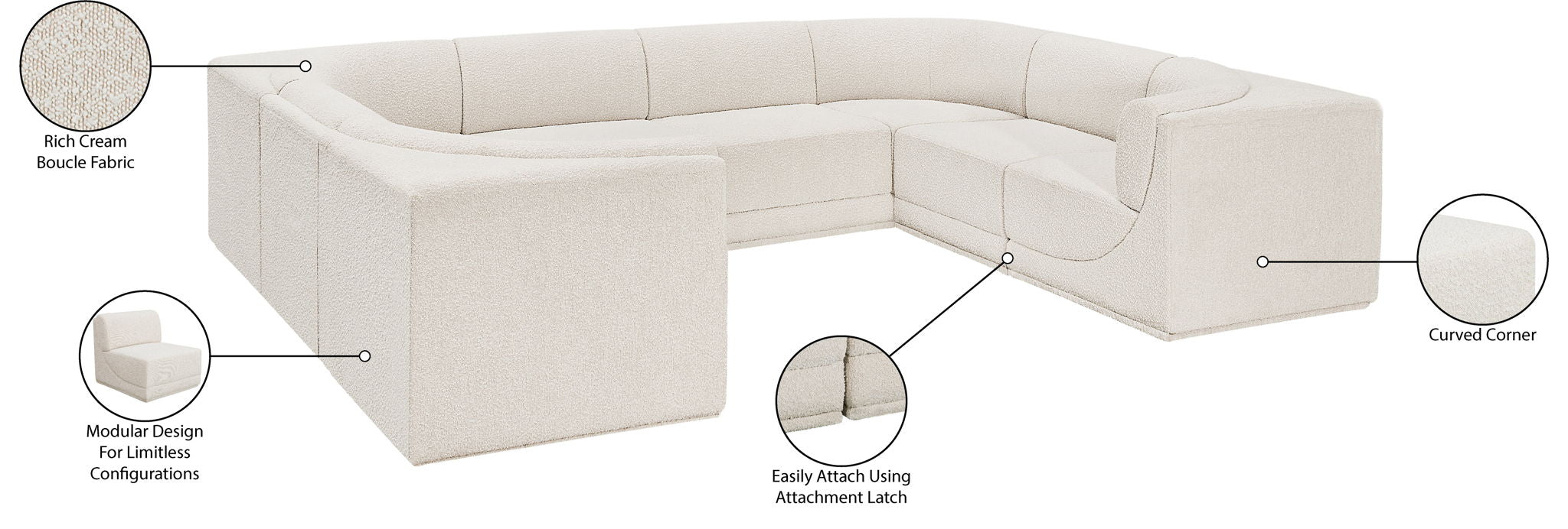 Ollie - 8 Piece Modular Sectional