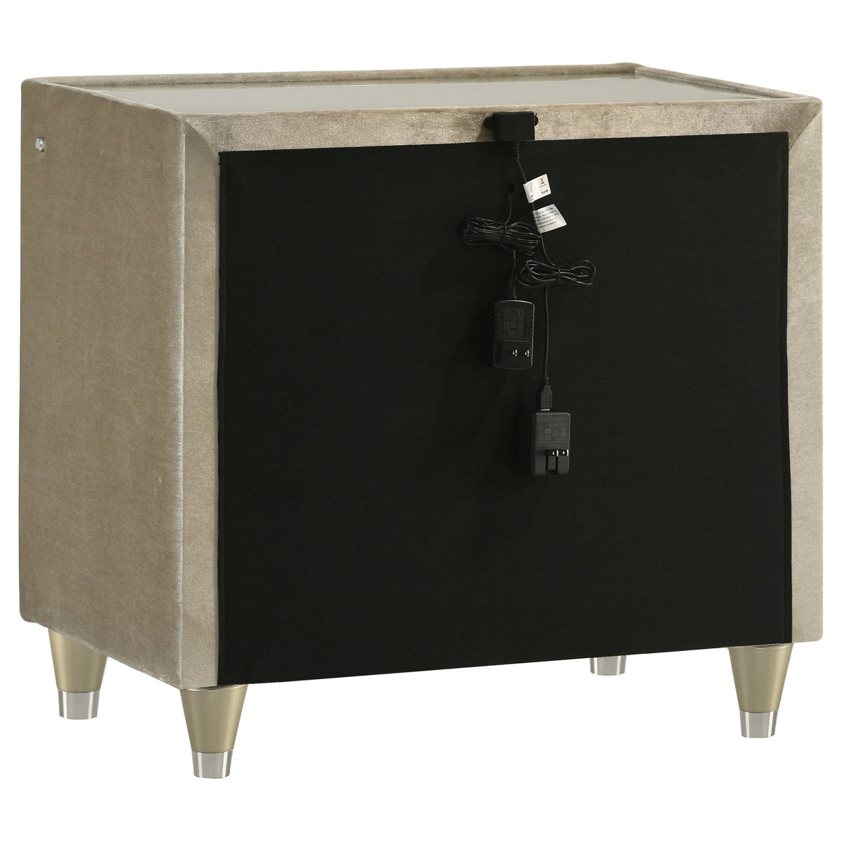 Lorient 4-piece Bedroom Set Ivory and Camel