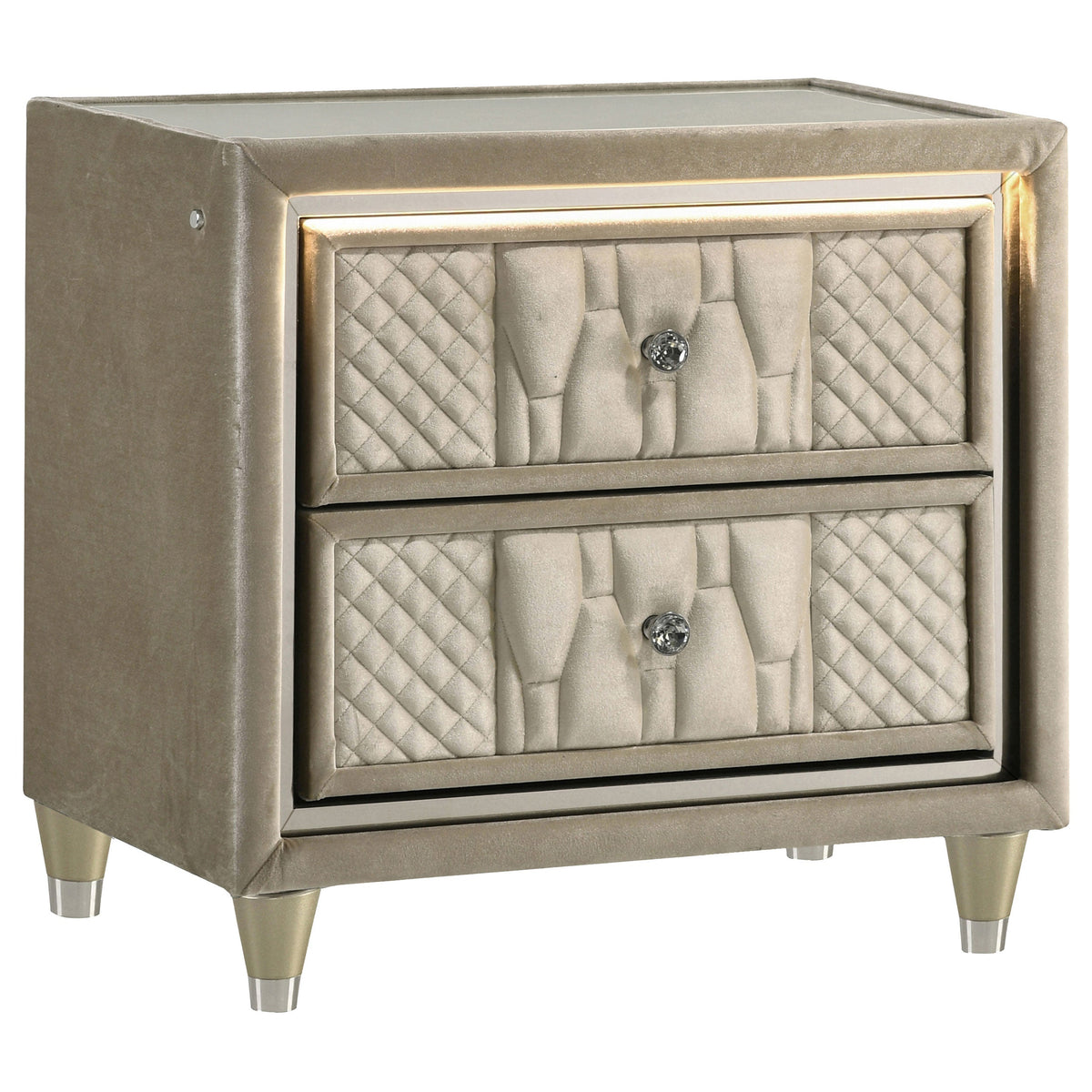 Lorient 5-piece Bedroom Set Ivory and Camel