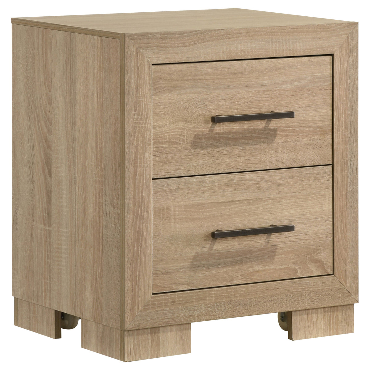 Arielle 4-Piece Upholstered Bedroom Set Light Oak