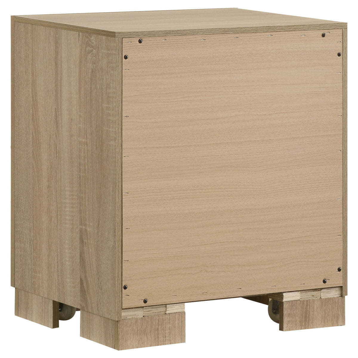 Arielle 5-Piece Upholstered Bedroom Set Light Oak