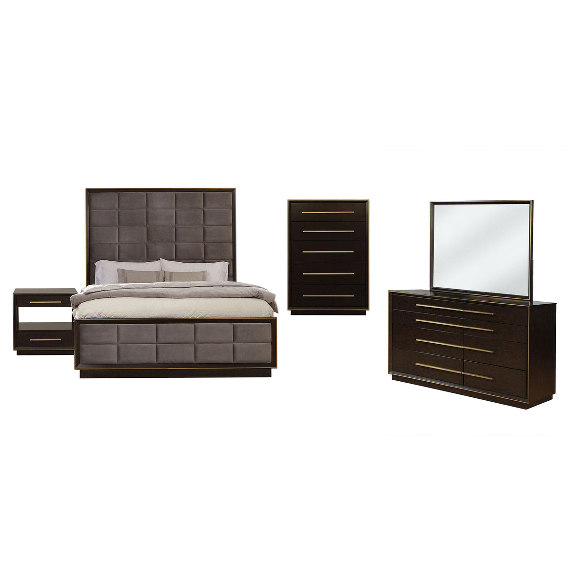 Durango 5-piece Bedroom Set Smoked Peppercorn