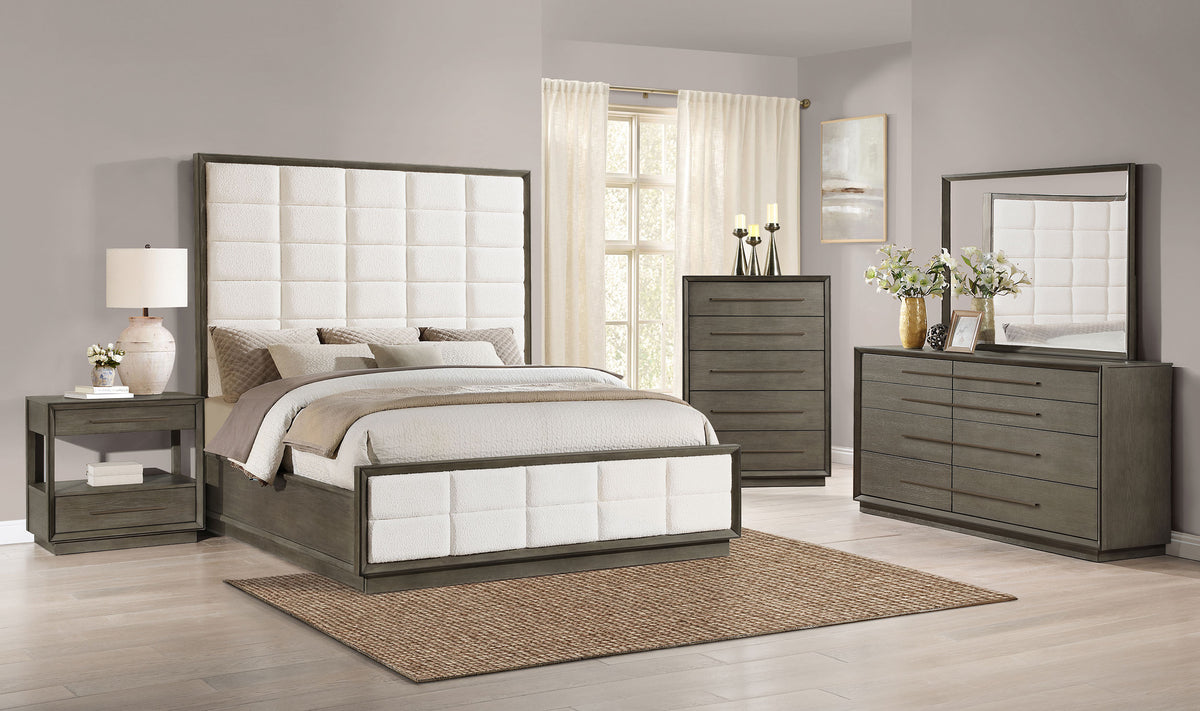Durango 5-Piece Queen Bedroom Set in Taupe Oak
