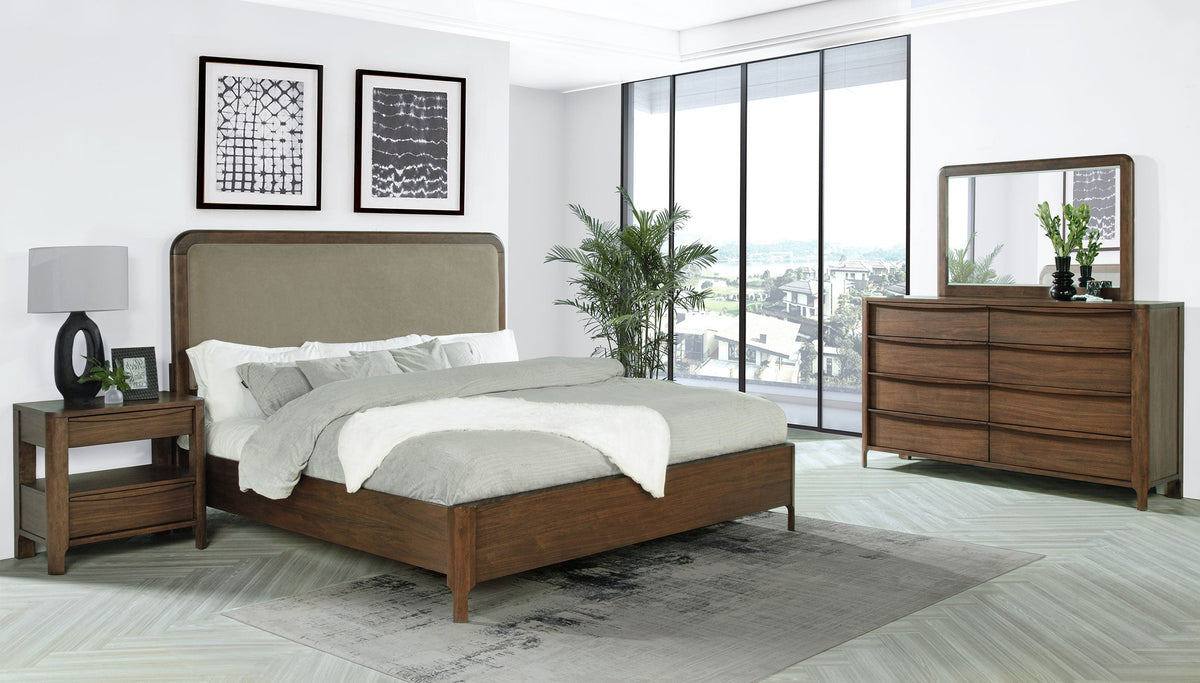 Maderia 4-piece Bedroom Set Walnut