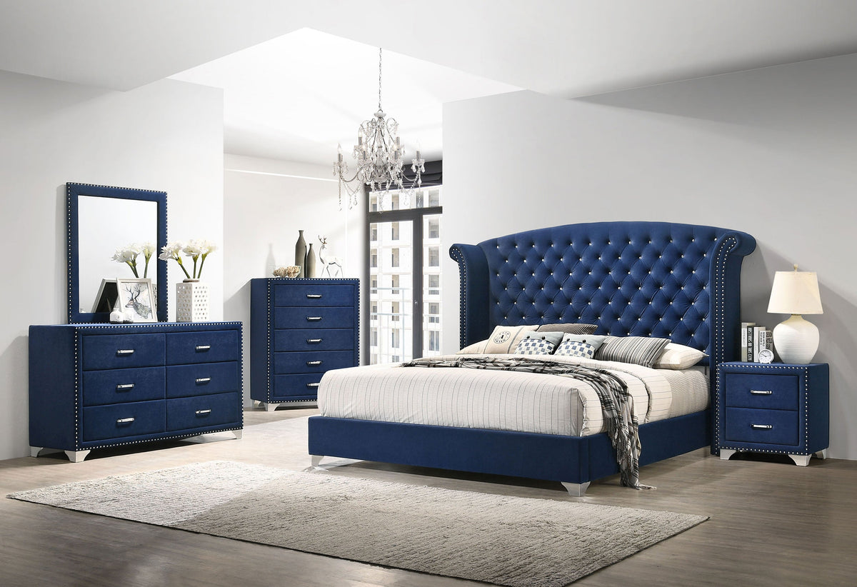 Melody 5-piece Bedroom Set Pacific Blue