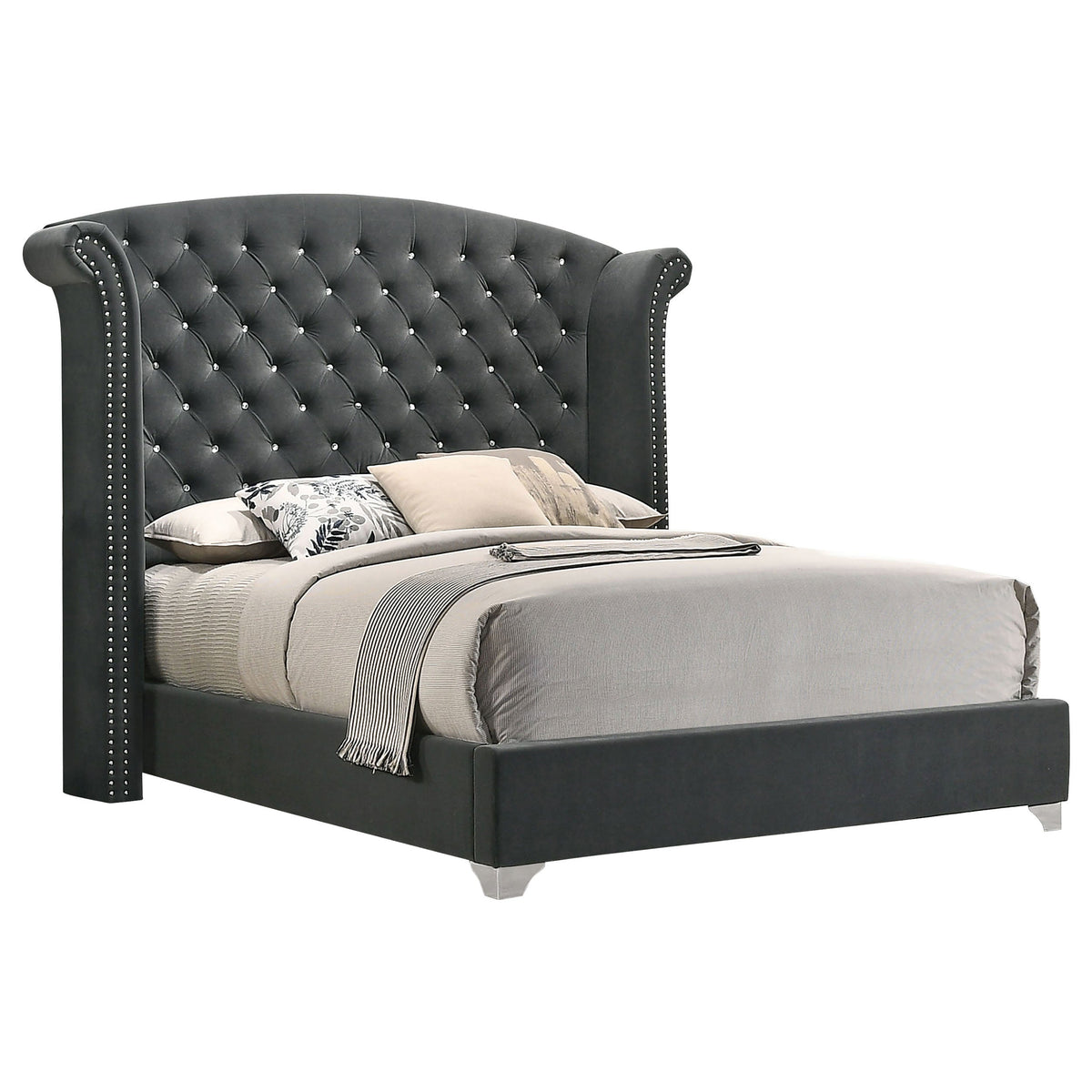 Melody 4-piece Bedroom Set Grey