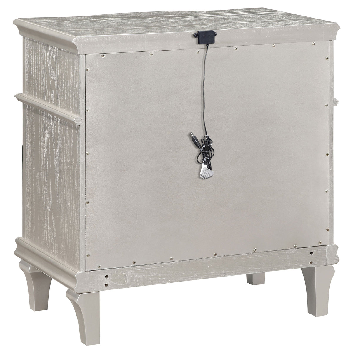 Evangeline 4-piece Bedroom Set Silver Oak