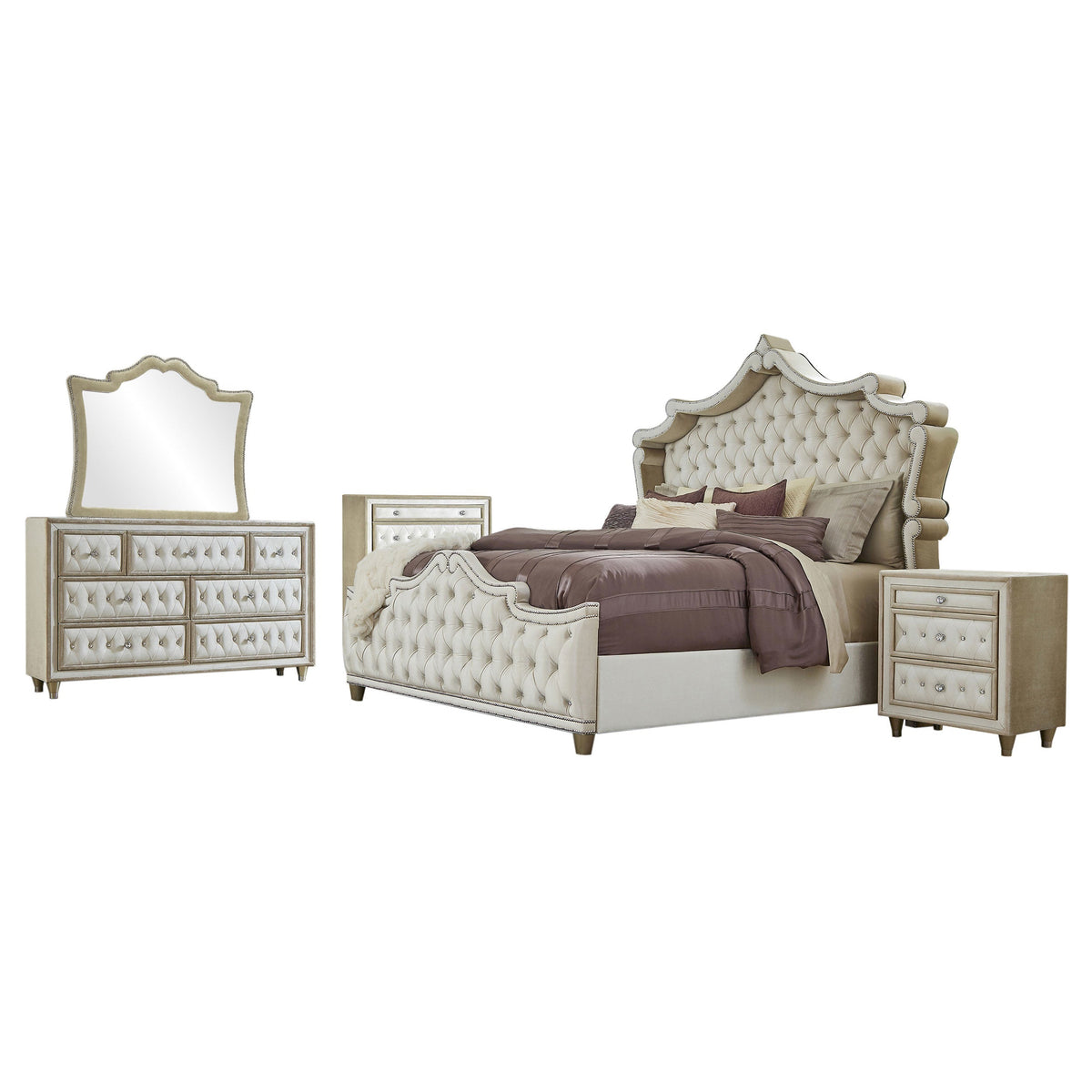 Antonella 5-piece Bedroom Set Ivory