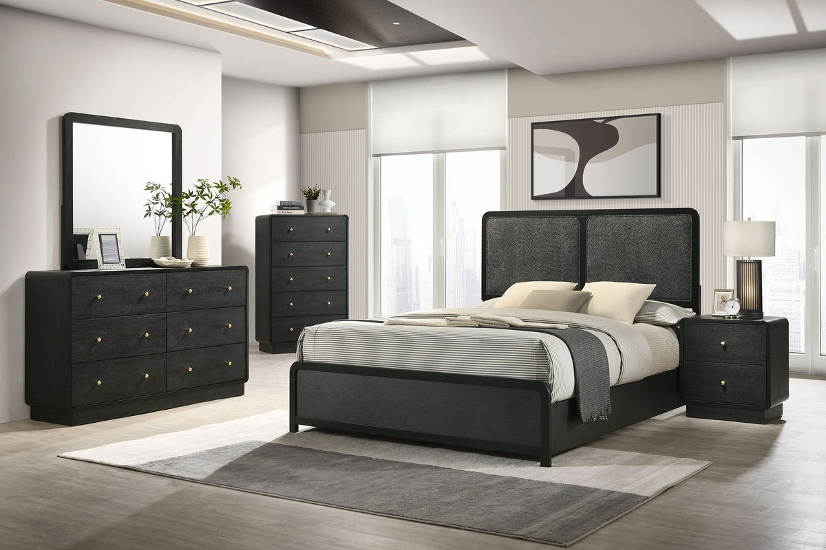 Cavelle 5-piece Bedroom Set Black