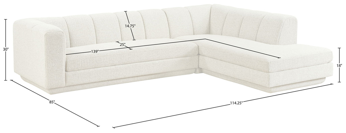 Modari - Sectional - Cream