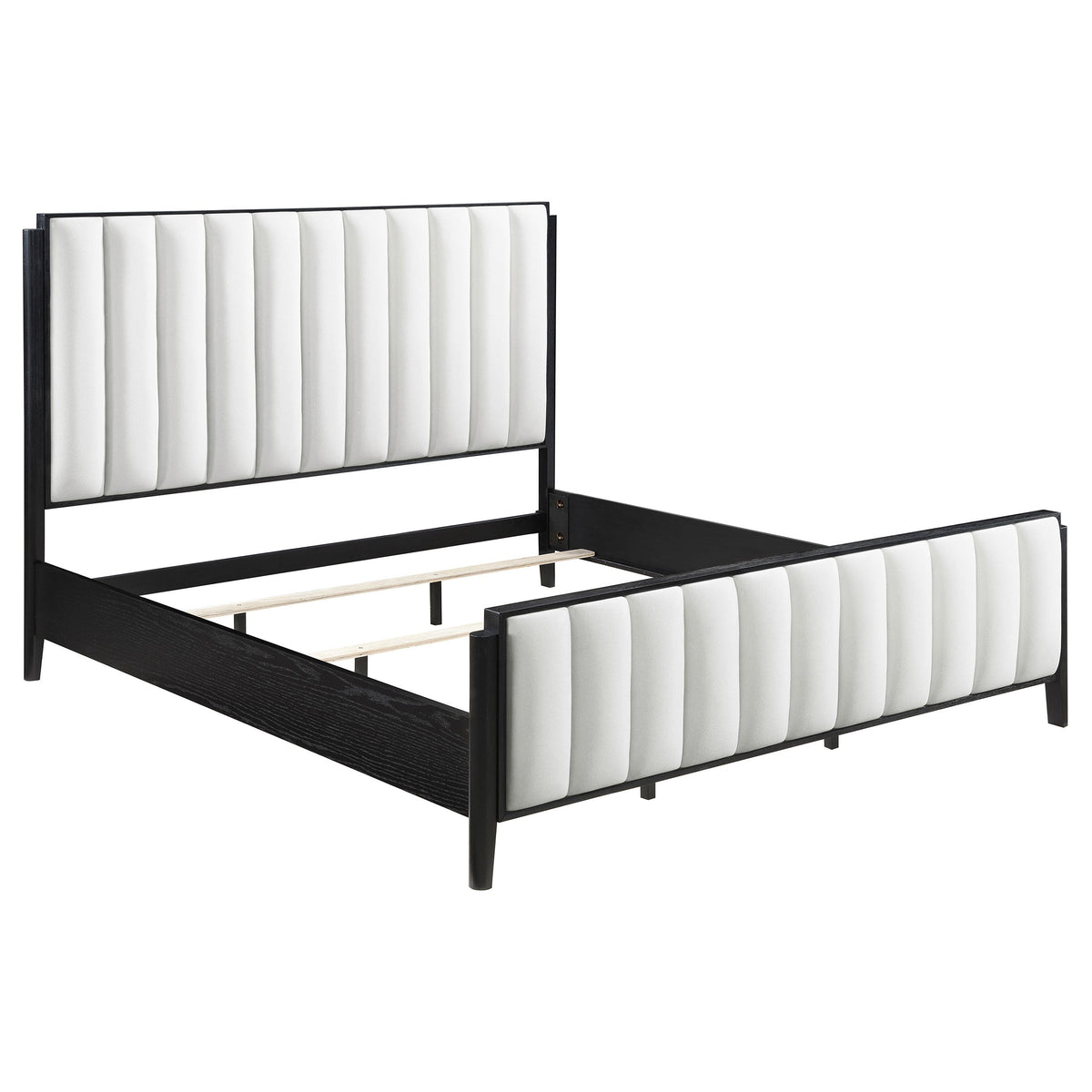 Brookmead 4-piece Upholstered Bedroom Set Black