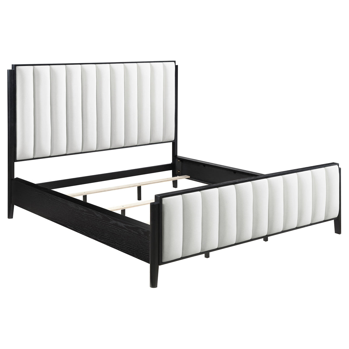 Brookmead 4-piece Upholstered Bedroom Set Black