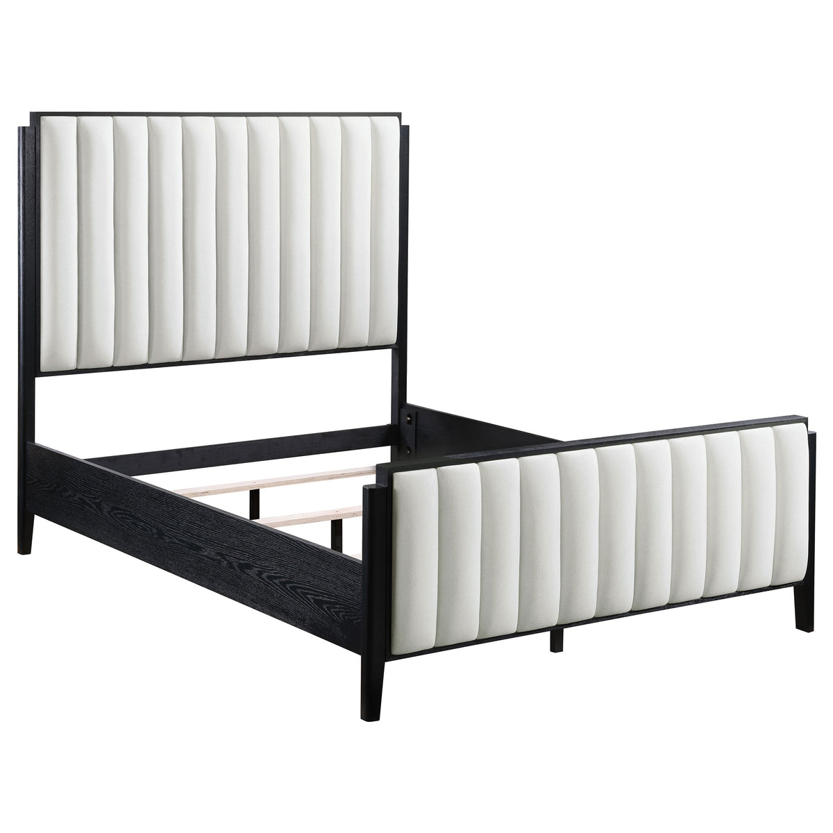Brookmead 4-piece Upholstered Bedroom Set Black