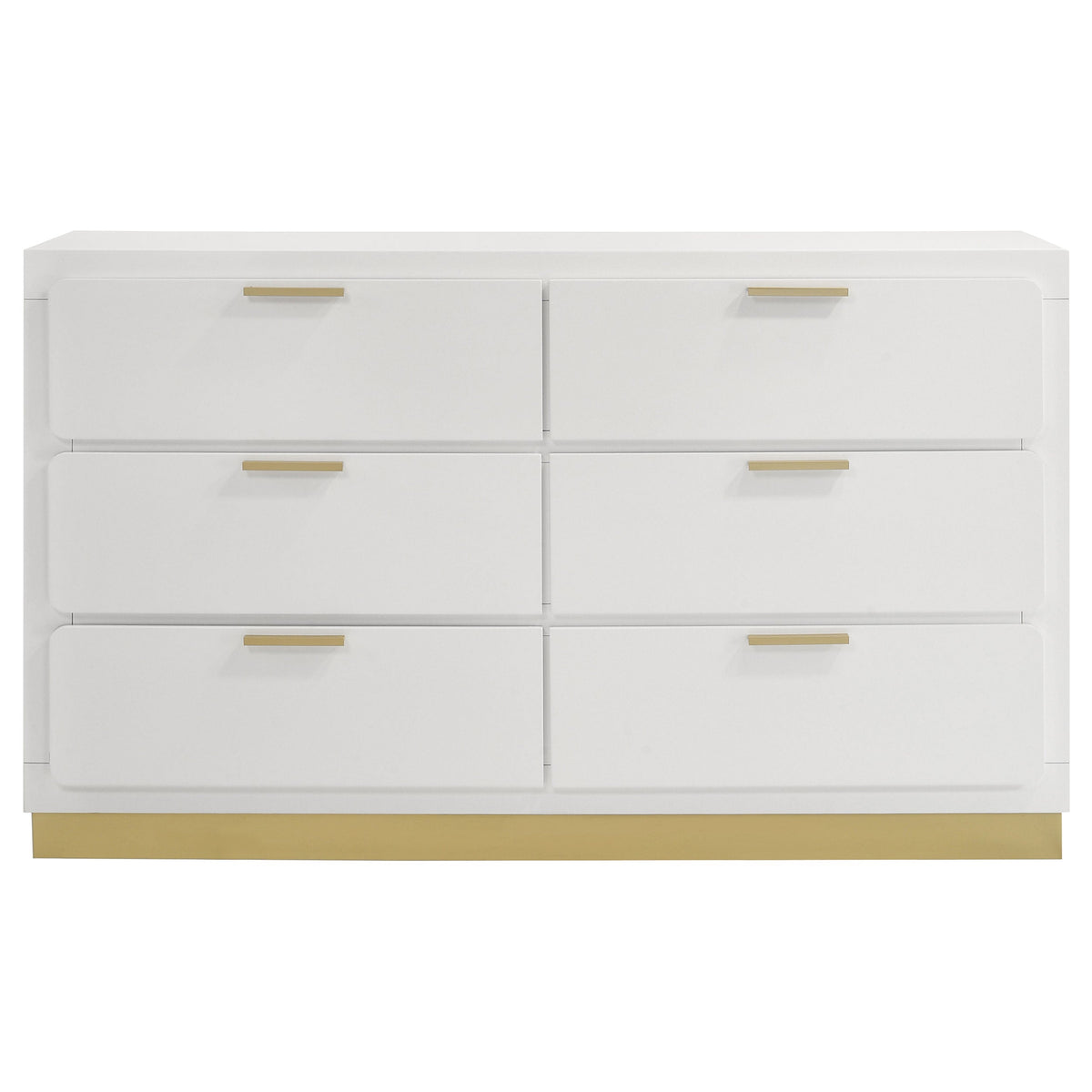 Caraway 6-drawer Dresser White