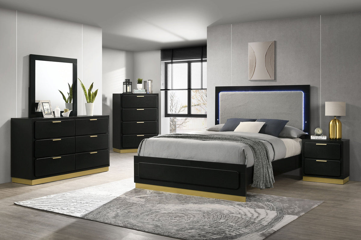 Caraway 5-piece Bedroom Set Black