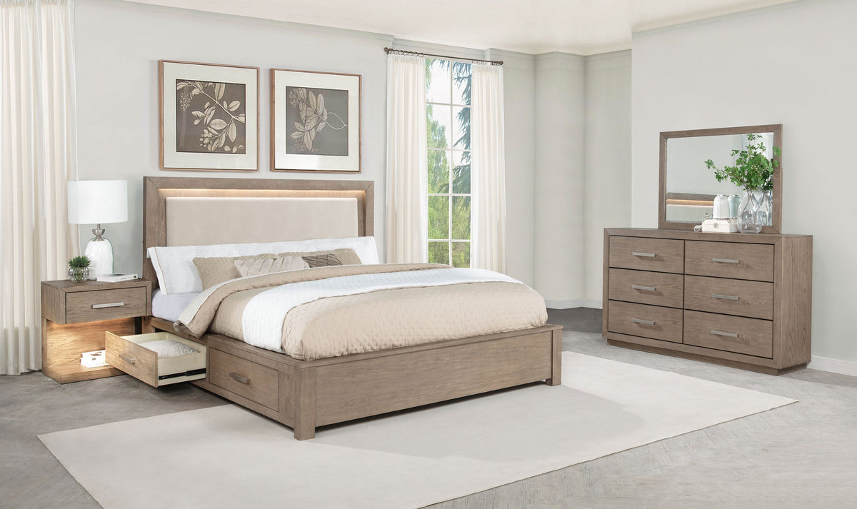 Kenora 4-piece Bedroom Set Barley Brown
