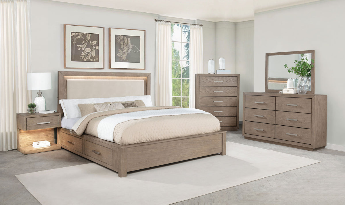 Kenora 5-piece Bedroom Set Barley Brown