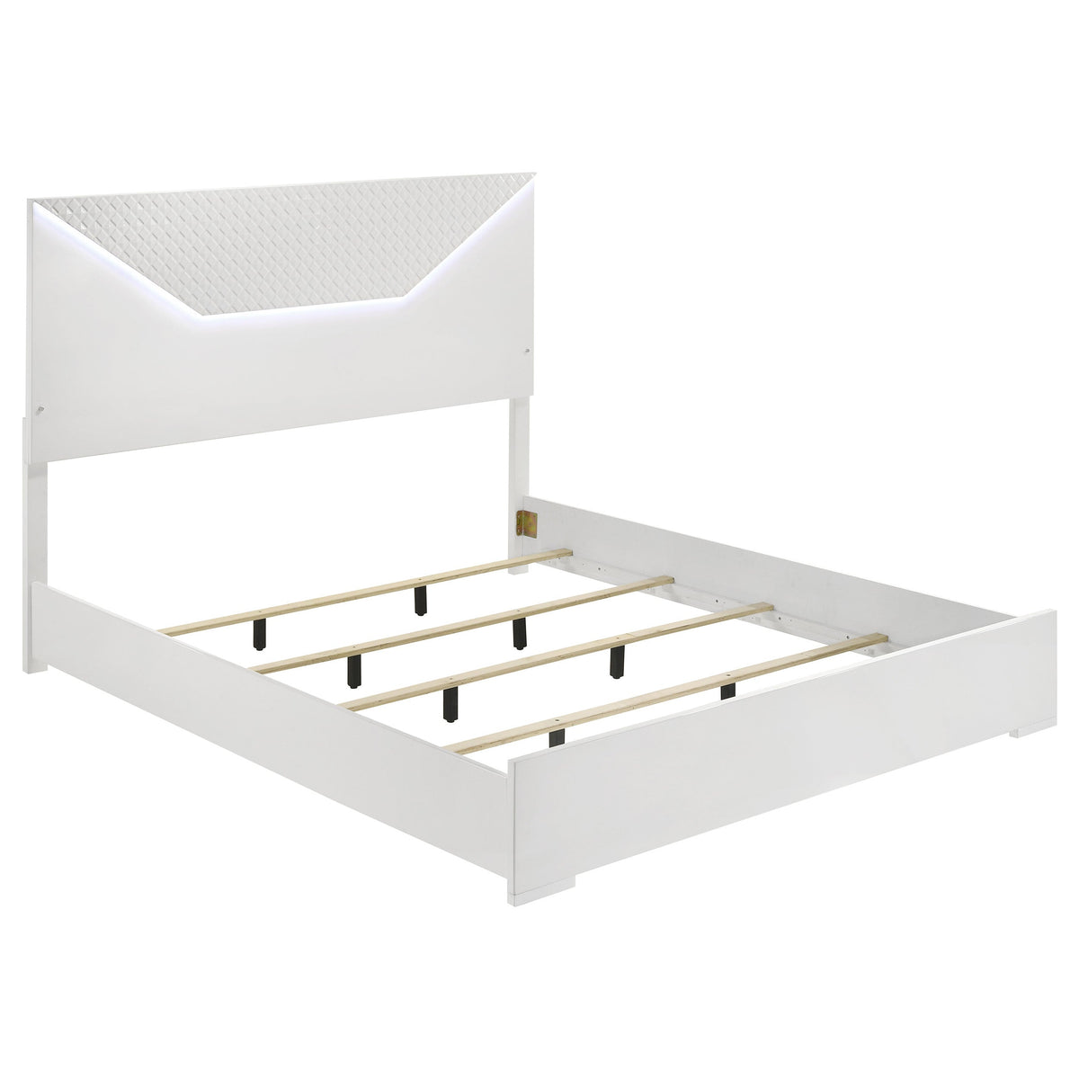 Ives 4-piece Bedroom Set White High Gloss