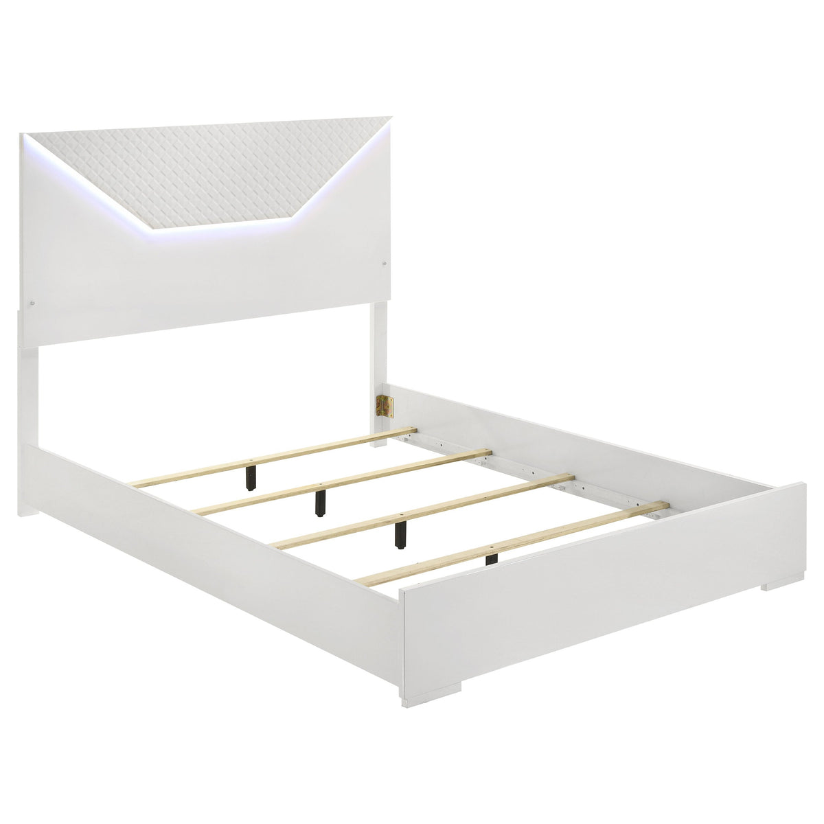 Ives 4-piece Bedroom Set White High Gloss