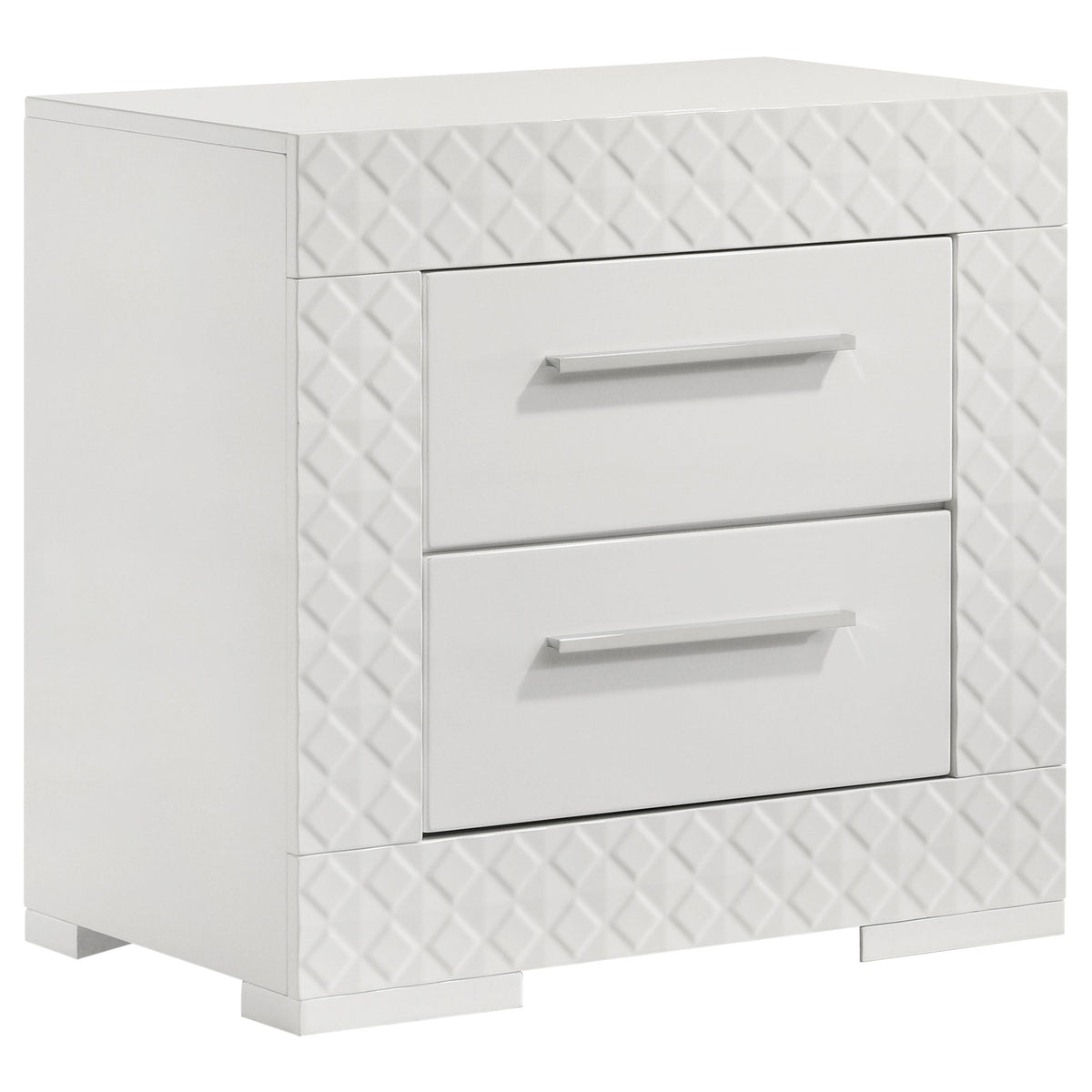 Ives 4-piece Bedroom Set White High Gloss