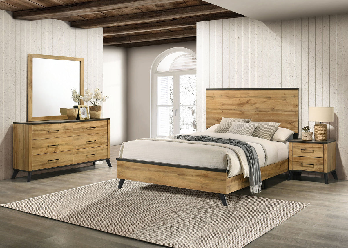 Kaywood 4-piece Bedroom Set Natural Pine