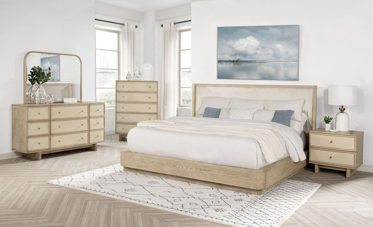 Kailani 5-piece Bedroom Set Beige Oak