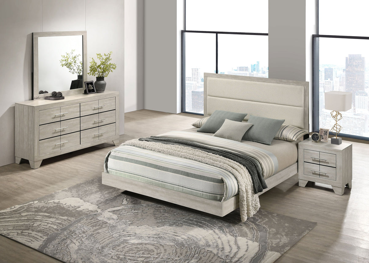 Trenton 4-piece Bedroom Set Rustic Cream