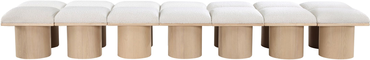 Pavilion - 14 Piece Modular Bench With Natural Base