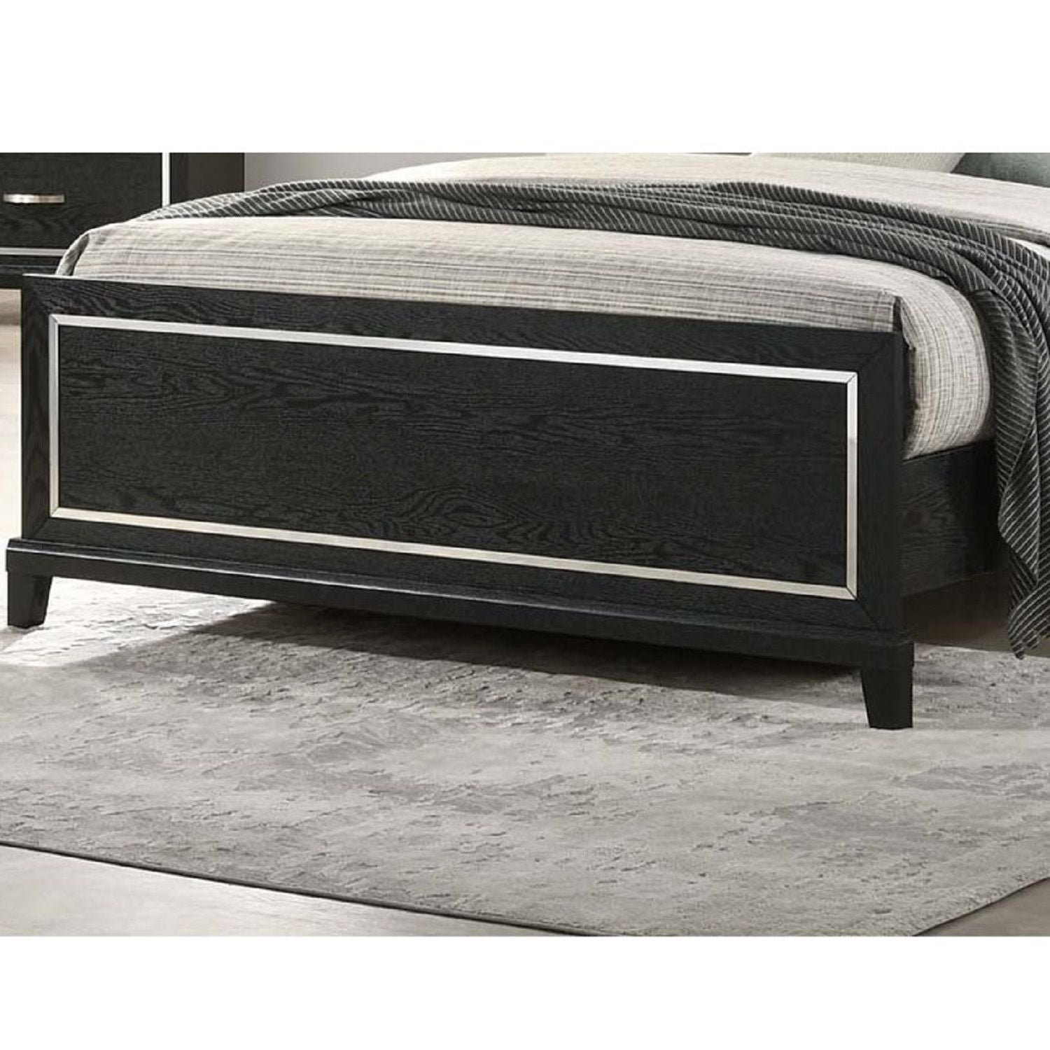 Modern Bed With Built In LED Light