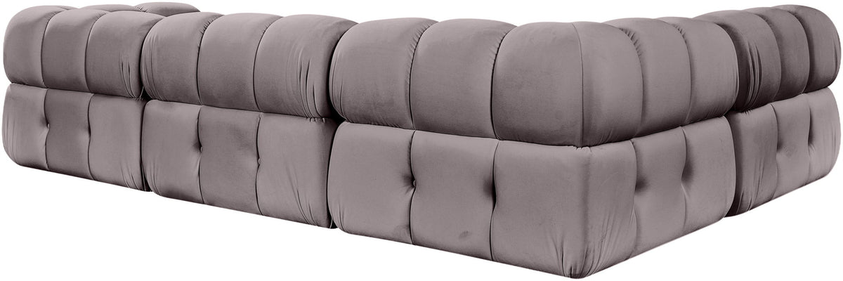 Orin - Fabric Velvet 4 Piece Modular Sectional