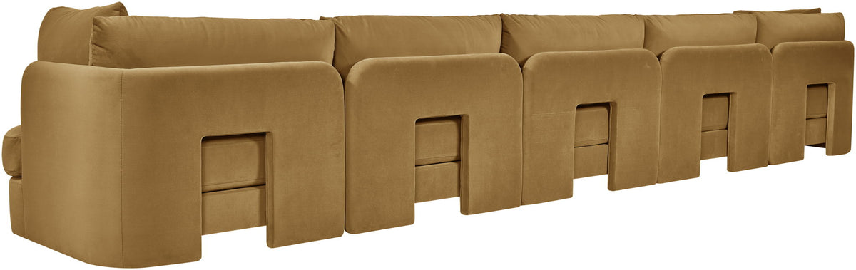 Hammond - Velvet Performance Fabric Upholstered 5 Piece Sofa