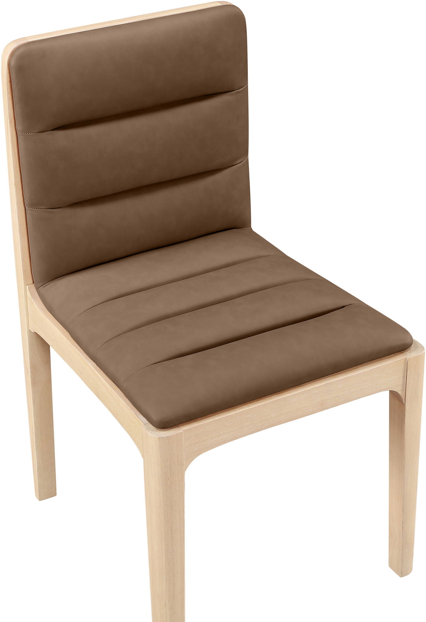 Ellis - Vegan Leather Upholstered Dining Chair (Set of 2) - Natural Base