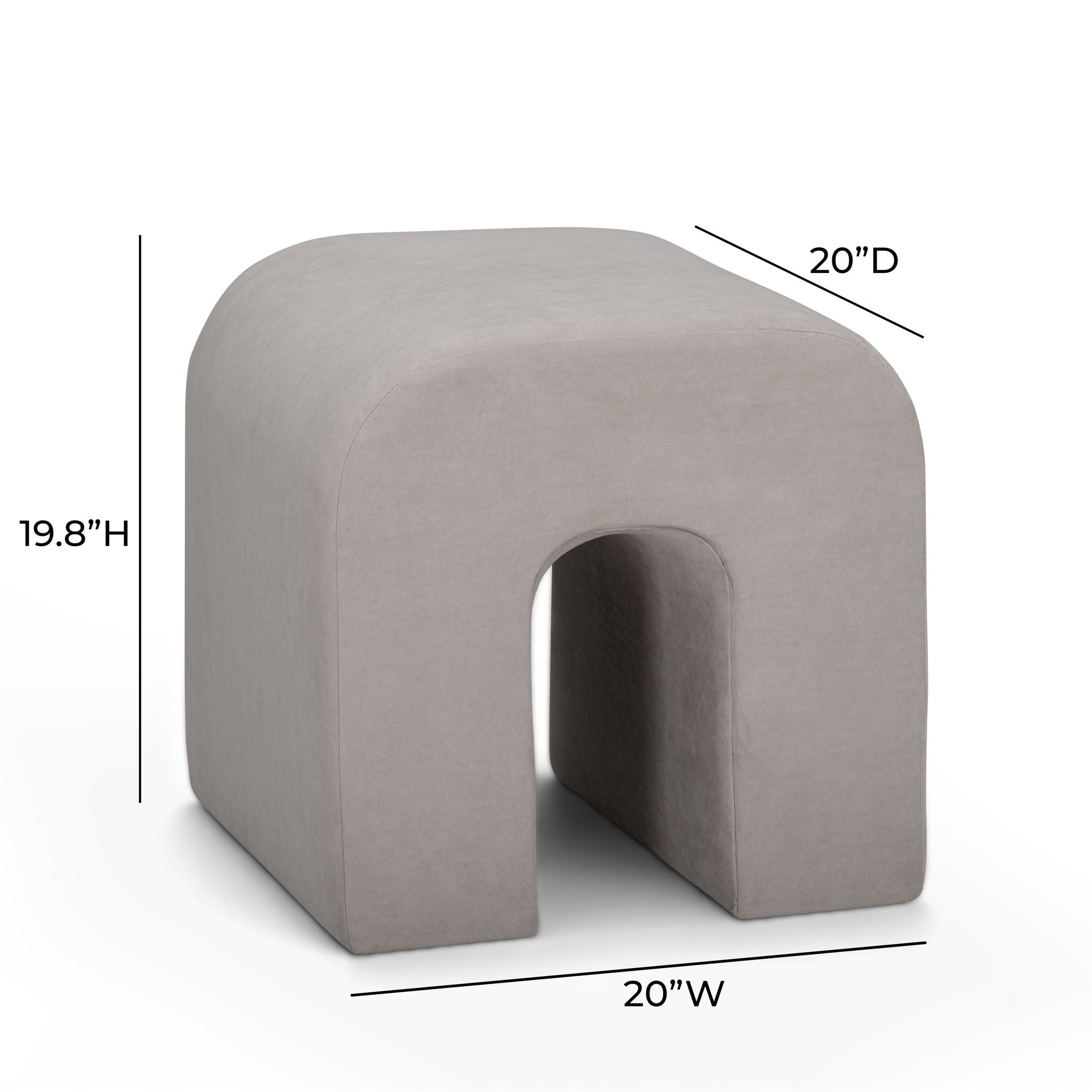 Desi - Velvet Ottoman