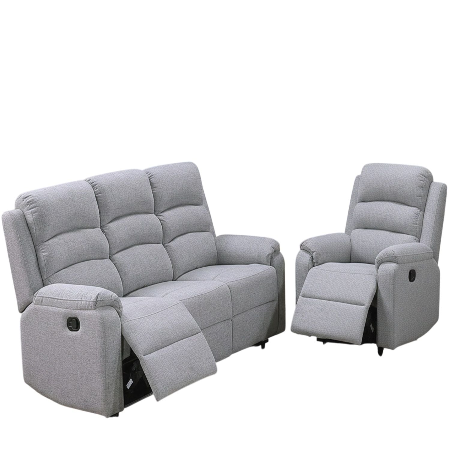Modern Living Room Set With Manual Recliner