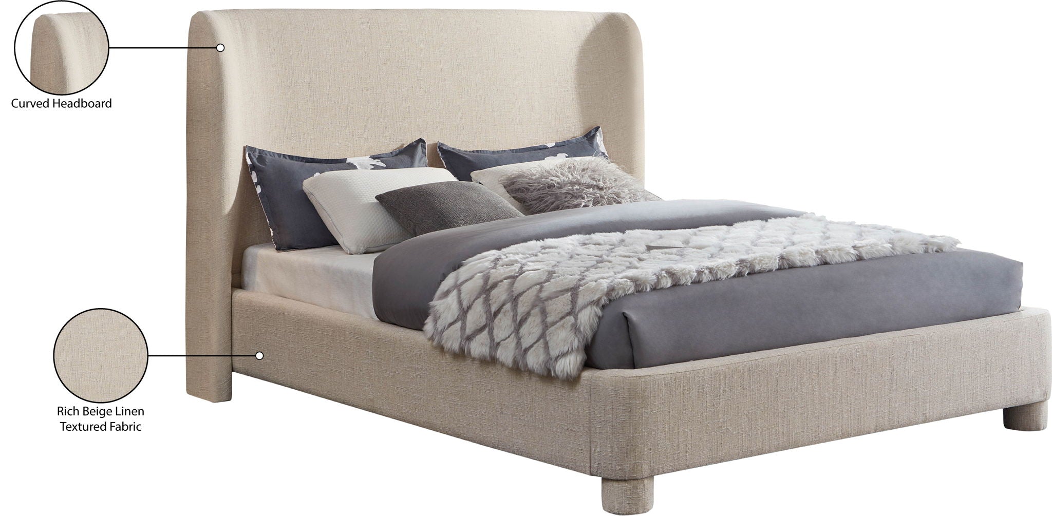 Penny - Polyester Fabric Bed