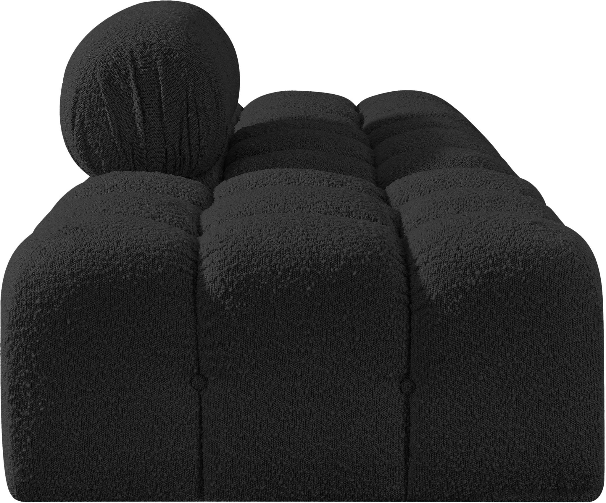 Ames - 3 Piece Boucle Upholstered Modular Sofa With 2 Backless Seats