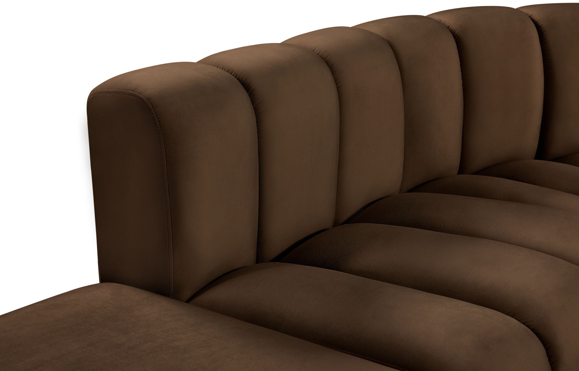 Arc - Velvet 7 Piece Corner Modular Sofa