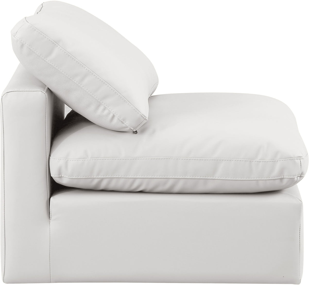 Indulge - Faux Leather Armless Chair