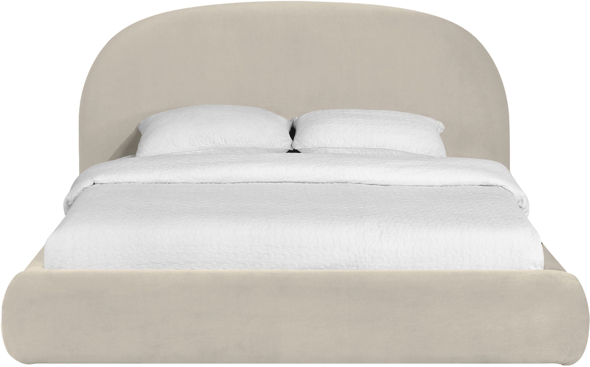 Celine - Upholstered Bed - Cream