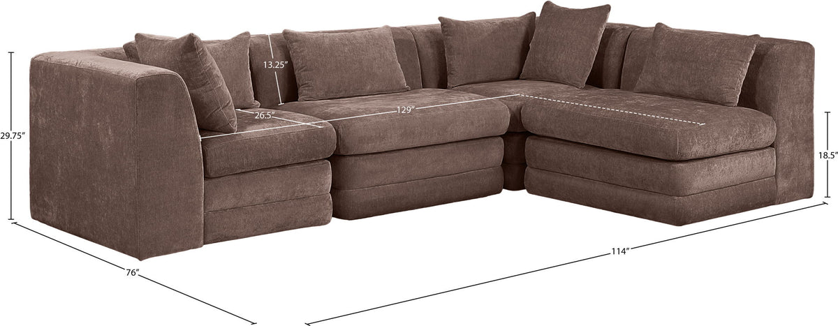 Stellar - 4 Piece Upholstered Modular Sectional