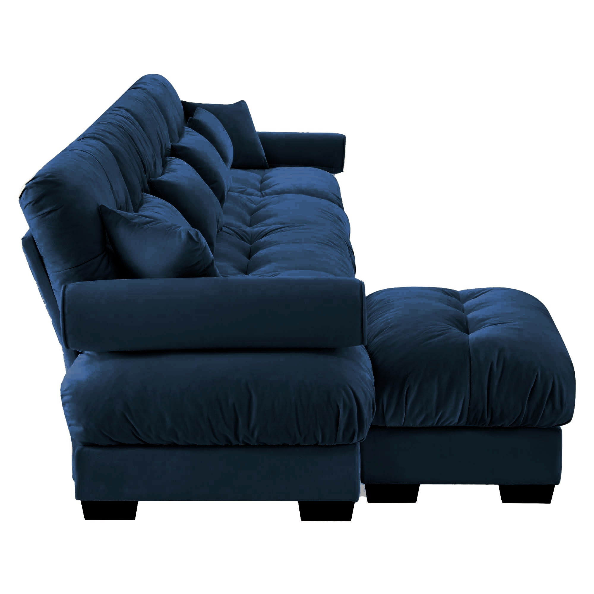 Super Comfort Oversized Modular Sectional Sofa With Movable Ottoman